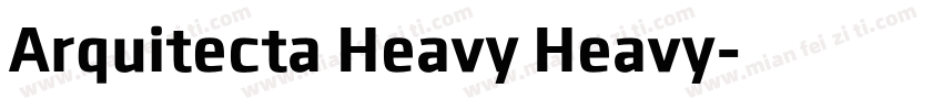 Arquitecta Heavy Heavy字体转换